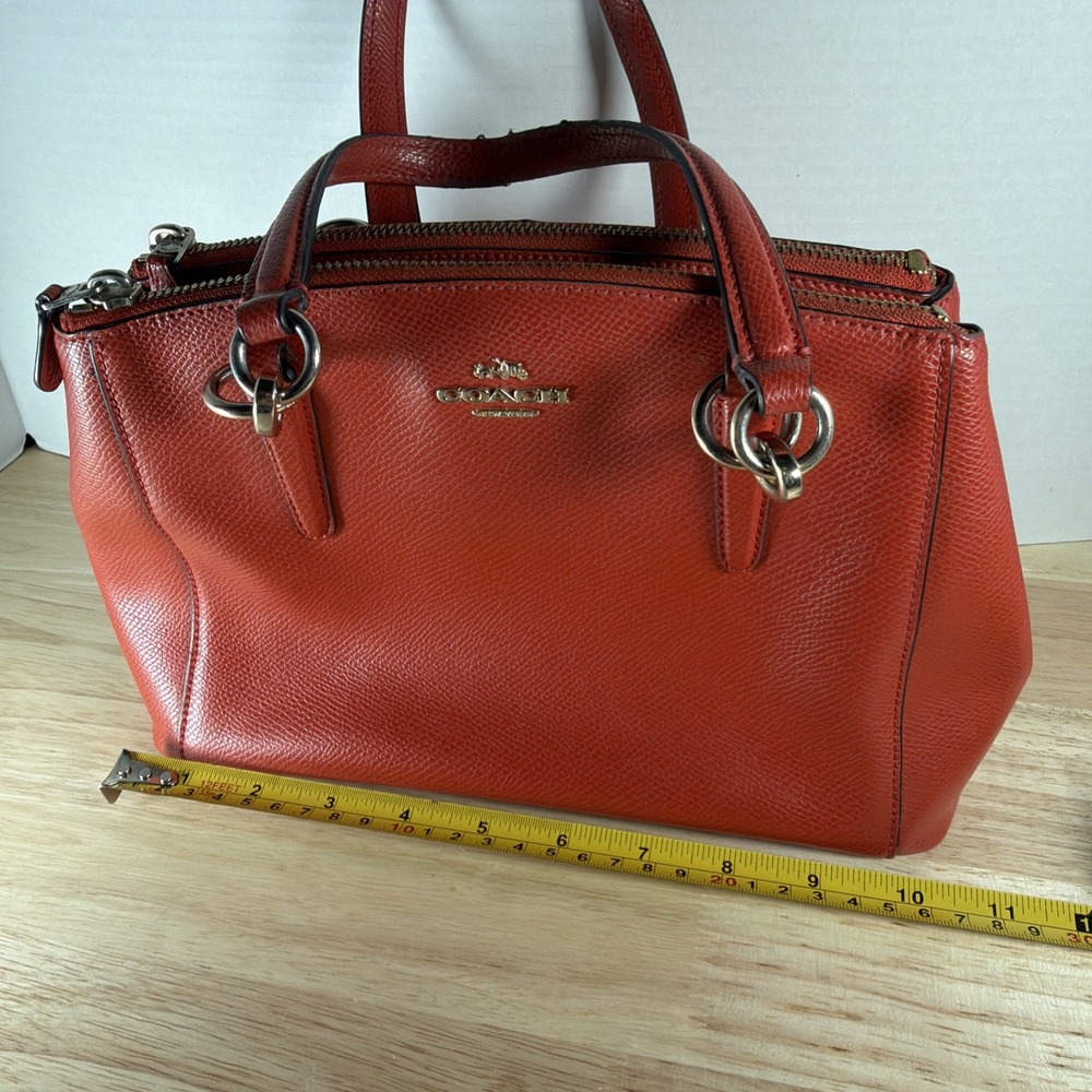 Coach Coral Mini Christie Carryall Crossbody Shoulder Bag In Crossgrain Leather - Picture 3 of 14